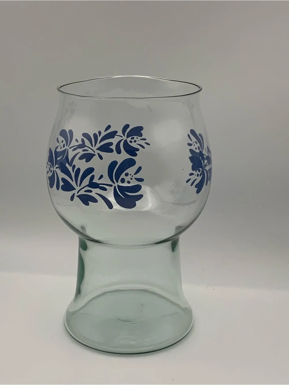 Pfaltzgraff Yorktowne Glass candle holder large,Flower Vase,floating candle vase